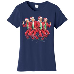 Funny Trump Dance Santa Claus Christmas Xmas Pajamas Holiday Women's T-Shirt