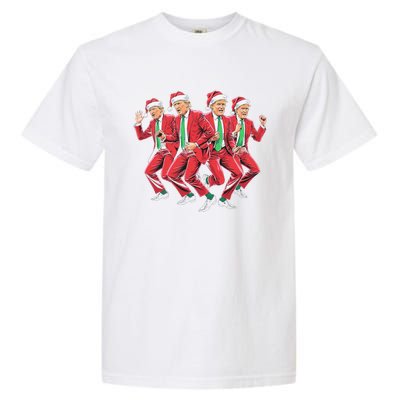 Funny Trump Dance Santa Claus Christmas Xmas Pajamas Holiday Garment-Dyed Heavyweight T-Shirt