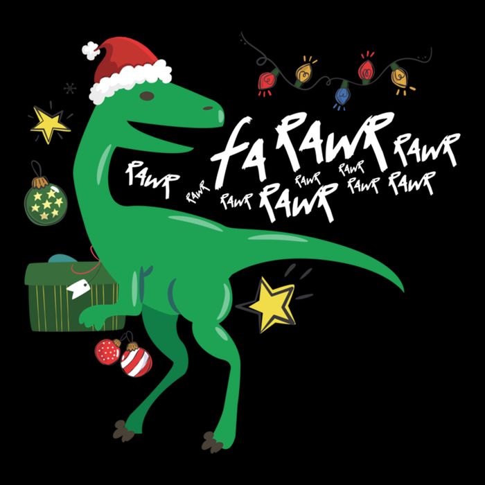Funny Trex Dinosaur Ugly Christmas Fa Rawr Rawr Funny Gift Drawstring Bag
