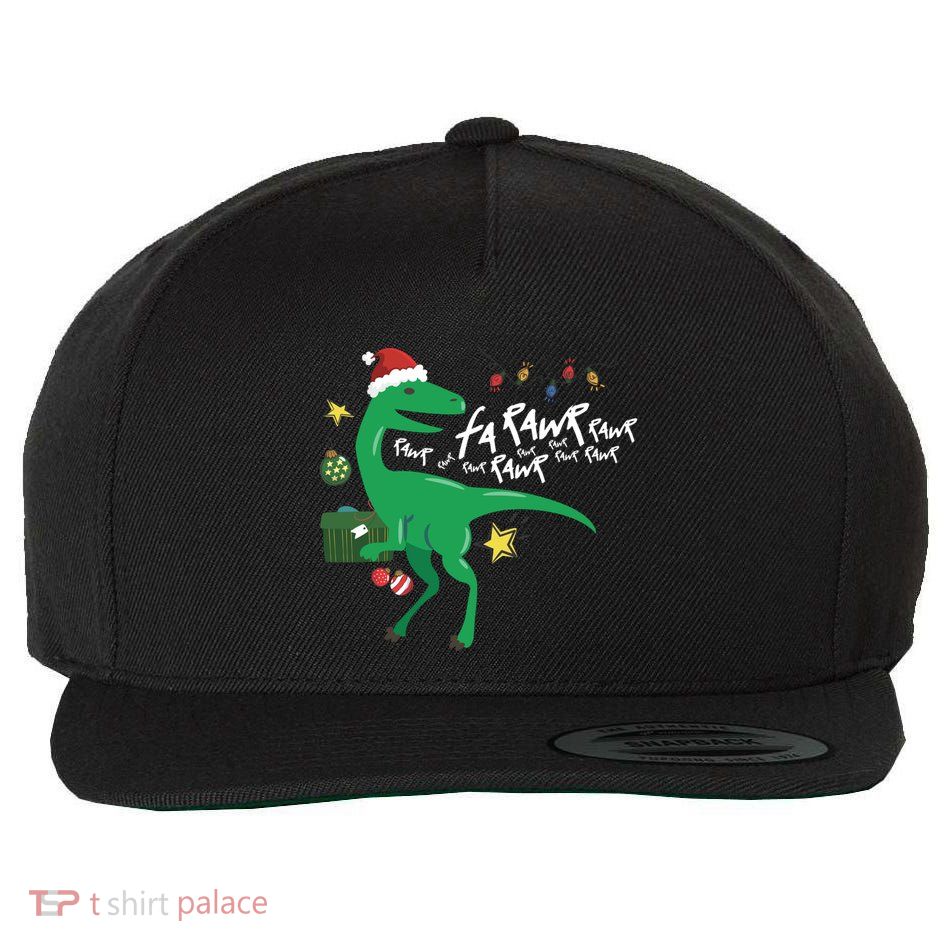 Funny Trex Dinosaur Ugly Christmas Fa Rawr Rawr Funny Gift Wool Snapback Cap