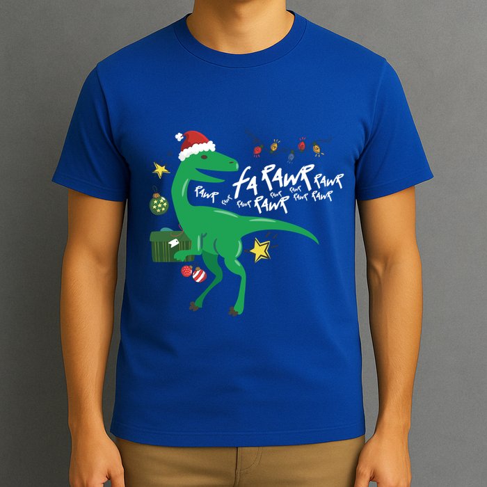 Funny Trex Dinosaur Ugly Christmas Fa Rawr Rawr Funny Gift T-Shirt