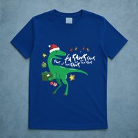 Funny Trex Dinosaur Ugly Christmas Fa Rawr Rawr Funny Gift T-Shirt