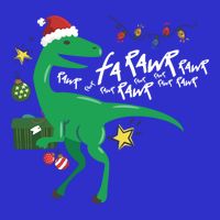 Funny Trex Dinosaur Ugly Christmas Fa Rawr Rawr Funny Gift Button