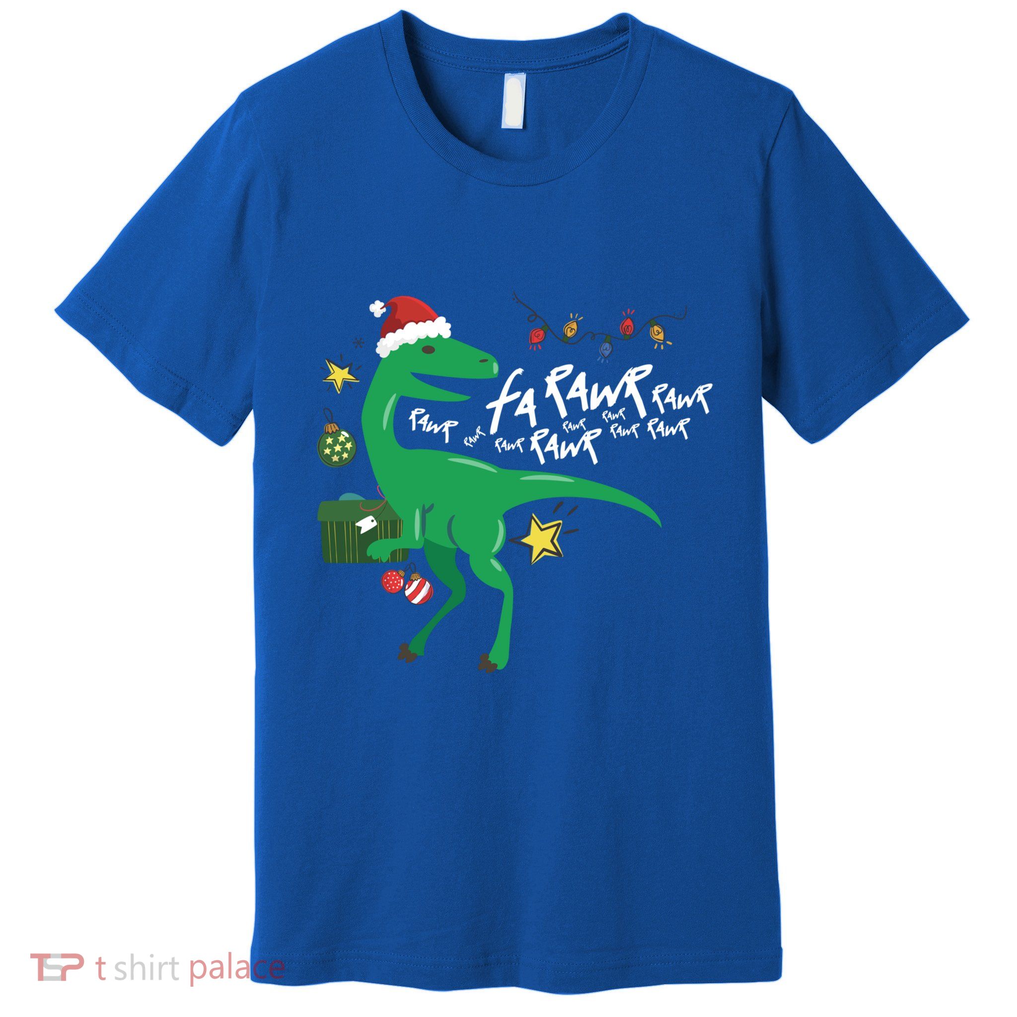 Funny Trex Dinosaur Ugly Christmas Fa Rawr Rawr Funny Gift Premium T-Shirt
