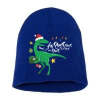 Funny Trex Dinosaur Ugly Christmas Fa Rawr Rawr Funny Gift Short Acrylic Beanie
