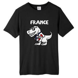 France Trex Dino French Flag Soccer Fan Tall Fusion ChromaSoft Performance T-Shirt