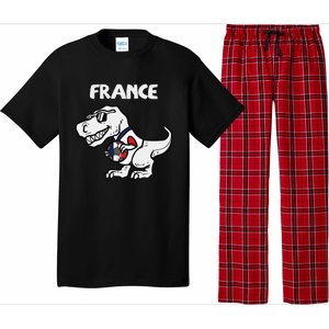 France Trex Dino French Flag Soccer Fan Pajama Set