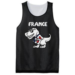 France Trex Dino French Flag Soccer Fan Mesh Reversible Basketball Jersey Tank