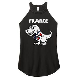 France Trex Dino French Flag Soccer Fan Women's Perfect Tri Rocker Tank