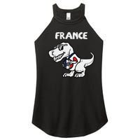 France Trex Dino French Flag Soccer Fan Women's Perfect Tri Rocker Tank