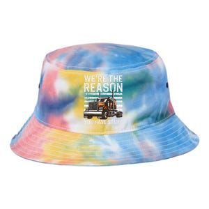 Funny Trucker Design For Wo Semi Truck Driver Lover Tie Dye Newport Bucket Hat