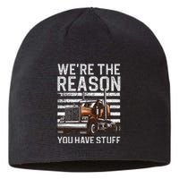 Funny Trucker Design For Wo Semi Truck Driver Lover Sustainable Beanie