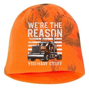 Funny Trucker Design For Wo Semi Truck Driver Lover Kati - Camo Knit Beanie