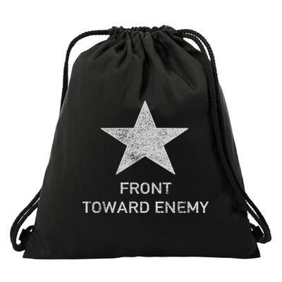 Front Toward Enemy Claymore Army Star Drawstring Bag