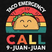 Funny Taco Emergency Call 9 Juan Juan Taco Tuesday Mexican Ladies PosiCharge Tri-Blend Wicking Tank