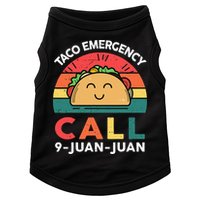 Funny Taco Emergency Call 9 Juan Juan Taco Tuesday Mexican Doggie Tank
