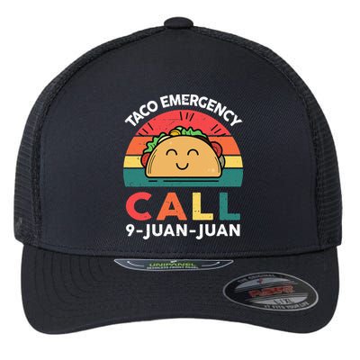 Funny Taco Emergency Call 9 Juan Juan Taco Tuesday Mexican Flexfit Unipanel Trucker Cap