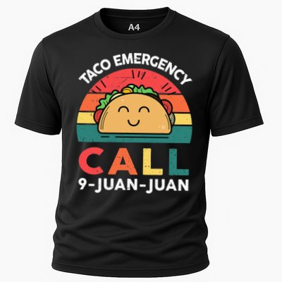 Funny Taco Emergency Call 9 Juan Juan Taco Tuesday Mexican Performance Shirt