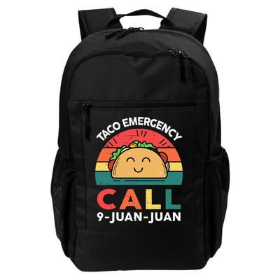 Funny Taco Emergency Call 9 Juan Juan Taco Tuesday Mexican Backpack