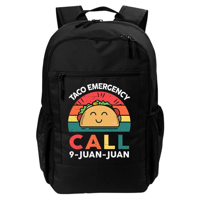 Funny Taco Emergency Call 9 Juan Juan Taco Tuesday Mexican Backpack