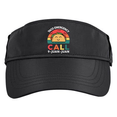 Funny Taco Emergency Call 9 Juan Juan Taco Tuesday Mexican Adult Drive Performance Visor