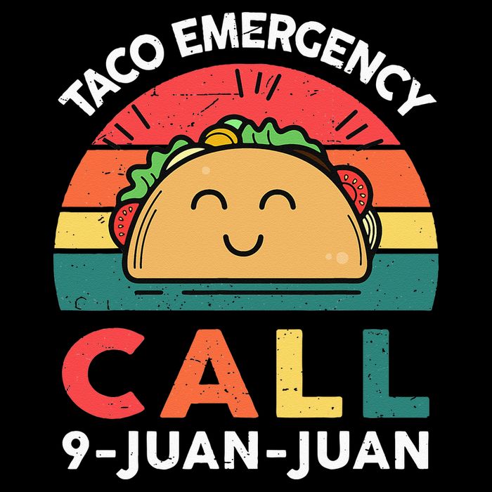 Funny Taco Emergency Call 9 Juan Juan Taco Tuesday Mexican Drawstring Bag