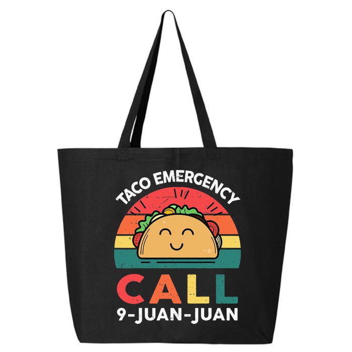 Funny Taco Emergency Call 9 Juan Juan Taco Tuesday Mexican 25L Jumbo Tote