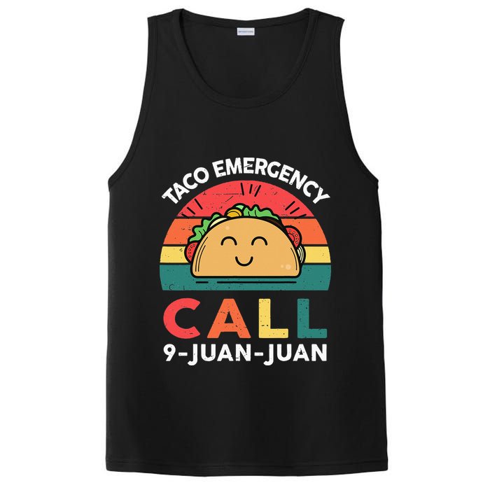 Funny Taco Emergency Call 9 Juan Juan Taco Tuesday Mexican PosiCharge Competitor Tank