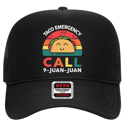 Funny Taco Emergency Call 9 Juan Juan Taco Tuesday Mexican Trucker Hat