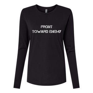 Front Toward Enemy Womens Cotton Relaxed Long Sleeve T-Shirt