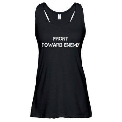 Front Toward Enemy Ladies Essential Flowy Tank