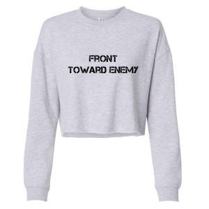 Front Toward Enemy Cropped Pullover Crew