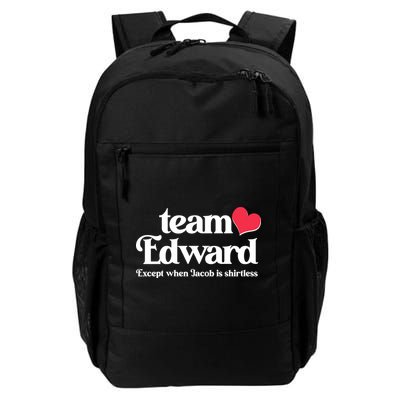 Funny Team Edward Except When Jacob Backpack