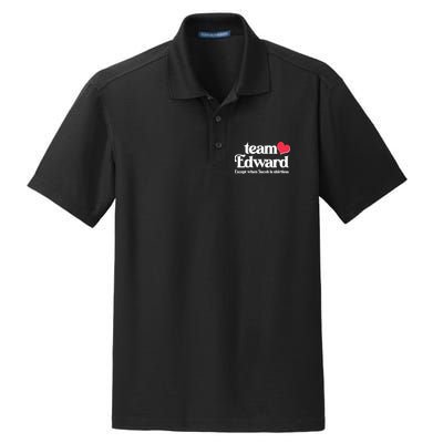 Funny Team Edward Except When Jacob Dry Zone Grid Polo