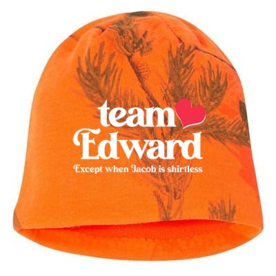 Funny Team Edward Except When Jacob Kati - Camo Knit Beanie