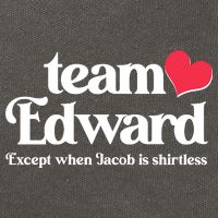 Funny Team Edward Except When Jacob Cotton Canvas Backpack