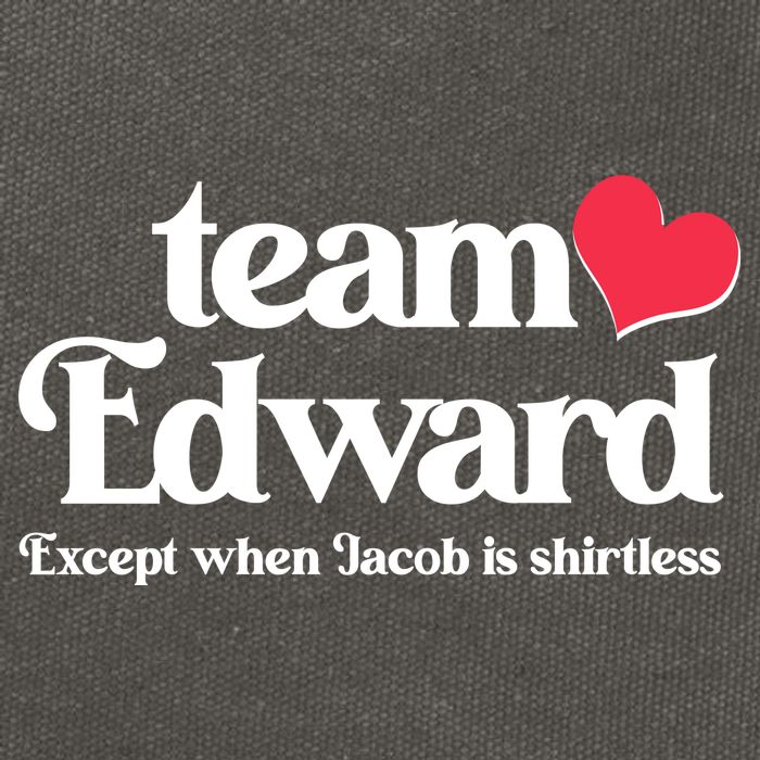 Funny Team Edward Except When Jacob Cotton Canvas Backpack