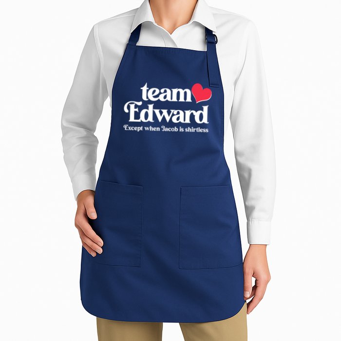 Funny Team Edward Except When Jacob Apron
