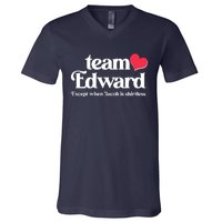 Funny Team Edward Except When Jacob V-Neck T-Shirt