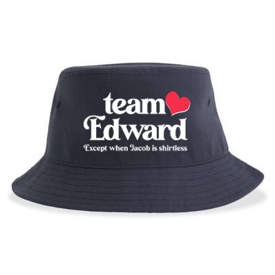 Funny Team Edward Except When Jacob Sustainable Bucket Hat