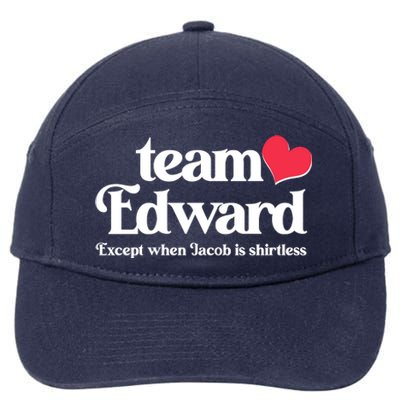 Funny Team Edward Except When Jacob 7-Panel Snapback Hat