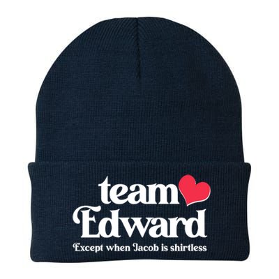 Funny Team Edward Except When Jacob Knit Cap Winter Beanie