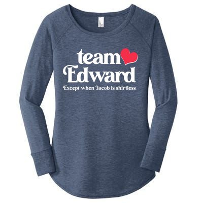 Funny Team Edward Except When Jacob Women's Perfect Tri Tunic Long Sleeve Shirt