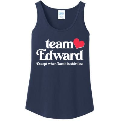 Funny Team Edward Except When Jacob Ladies Essential Tank