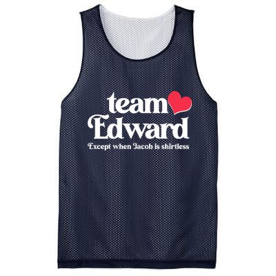 Funny Team Edward Except When Jacob Mesh Reversible Basketball Jersey Tank