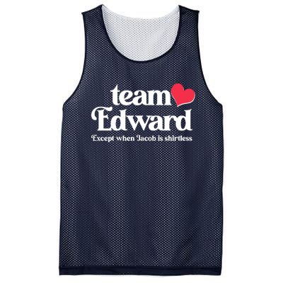 Funny Team Edward Except When Jacob Mesh Reversible Basketball Jersey Tank