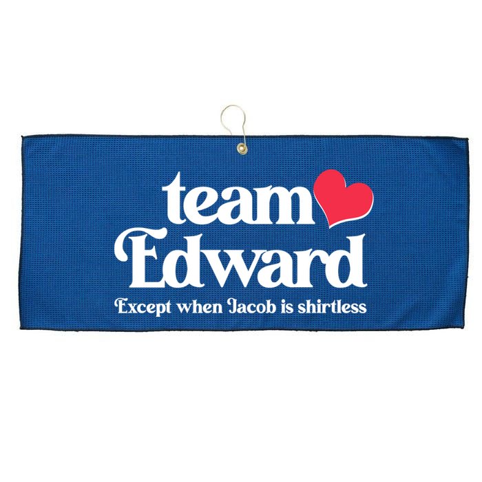 Funny Team Edward Except When Jacob Large Microfiber Waffle Golf Towel