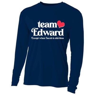 Funny Team Edward Except When Jacob Cooling Performance Long Sleeve Crew