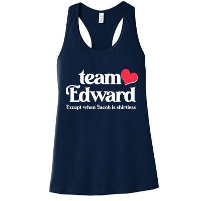 Funny Team Edward Except When Jacob Womens Tank Top