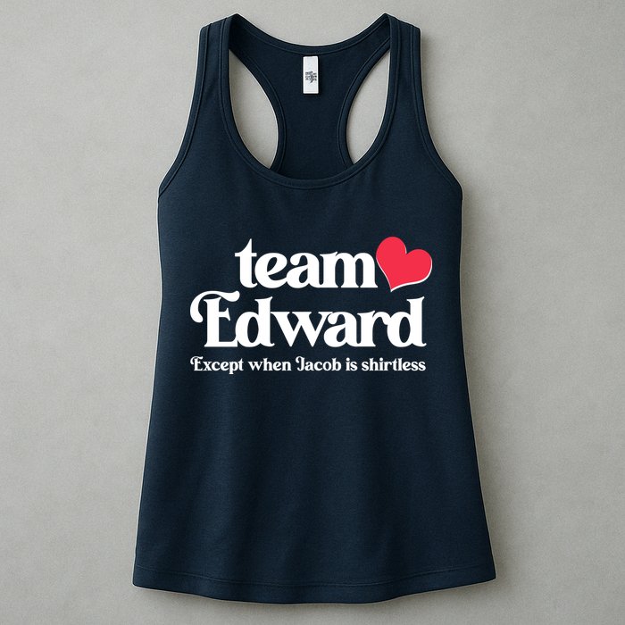 Funny Team Edward Except When Jacob Womens Tank Top